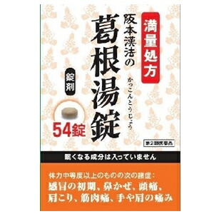 【第2類医薬品】【２０個セット】 阪本漢法 葛根湯錠 ５４錠×２０個セット　【正規品】【t-3】