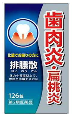 【第2類飲み薬】【１０個書き割り】  排膿散抽出エキス錠Ｊ 126錠×１０個書き割り 【定め事品】 はいのうさん