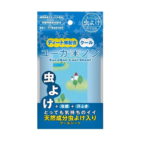 【９６個仕掛ける】【１入れもの分】 役立つこと原材料 ユーカノン 虫よけ冷やりとした居敷き 12枚入×９６個仕掛ける １入れもの分 【置き目品】【ori】