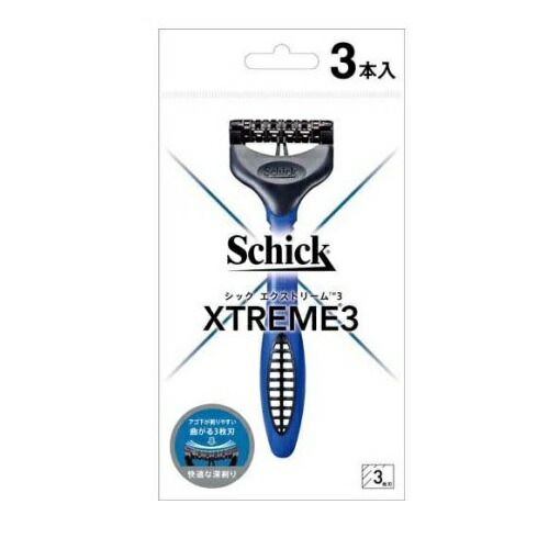 【１４４個セット】【１ケース分】 シック エクストリーム3(3本入)×１４４個セット　１ケース分【正規品】【k】【mor】【ご注文後発送までに2週間前後頂戴する場合がございます】