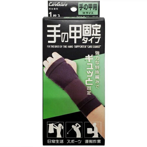 【１００個セット】【１ケース分】 新生 ケアガード 手の甲固定タイプ Mサイズ 1枚入×１００個セット　１ケース分 【正規品】【mor】【ご注文後発送までに2週間前後頂戴する場合がございます】