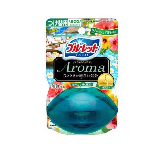 【４８個セット】【１ケース分】 小林製薬 液体ブルーレットおくだけ アロマ つけ替用 リフレッシュアロマの香り(70ml)×４８個セット　１ケース分　【正規品】