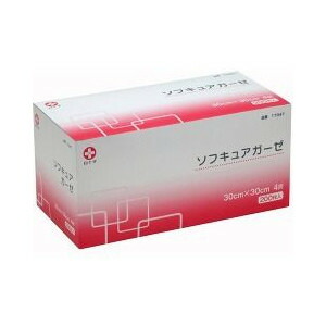 【２０個セット】【１ケース分】 ソフキュアガーゼ 30cm*30cm 医療用不織布 4折 200枚入×２０個セット　１ケース分【正規品】【mor】【k】【ご注文後発送までに2週間前後頂戴する場合がございます】