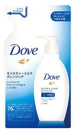 【２４個セット】【１ケース分】 ダヴ モイスチャーミルク クレンジング つめかえ用 180ml×２４個セット　１ケース分 【正規品】【dcs】