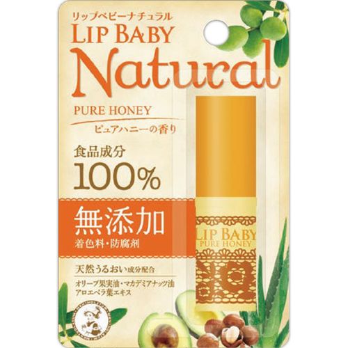 【240個セット】【1ケース分】 メンソレータム リップベビーナチュラル ピュアハニーの香り 4g×240個セット 1ケース分 【正規品】|ブルームグリーン