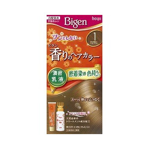 【２７個セット】【１ケース分】 ビゲン 香りのヘアカラー 乳液 1 かなり明るいライトブラウン 1セット&times;２７個セット　１ケース分 【正規品】【dcs】｜ブルームグリーン