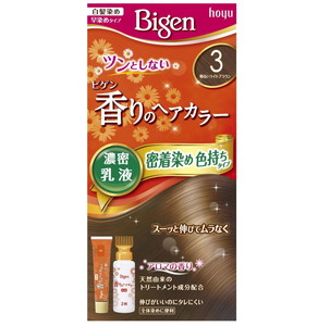 【２７個セット】【１ケース分】 ビゲン 香りのヘアカラー 乳液 3 明るいライトブラウン 1セット×２７個セット　１ケース分 【正規品】【dcs】