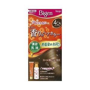 【２７個セット】【１ケース分】 ビゲン 香りのヘアカラー 乳液 4CA カフェブラウン 1セット&times;２７個セット　１ケース分 【正規品】【dcs】【t-0】｜ブルームグリーン