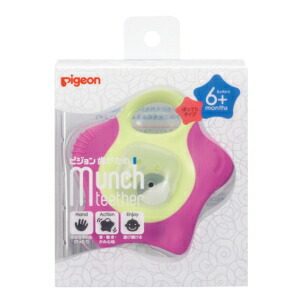 【６０個セット】【１ケース分】ピジョン munch teether 歯がため 6ヵ月から ぽってりタイプ スターベリー 1個入×６０個セット　１ケース分【正規品】【k】【mor】【ご注文後発送までに2週間前後頂戴する場合がございます】