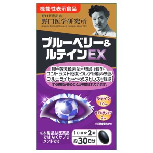【２４個セット】【１ケース分】野口医学研究所 ブルーベリー＆ルテインEX 60粒×２４個セット　１ケース分【正規品】 ※軽減税率対象品