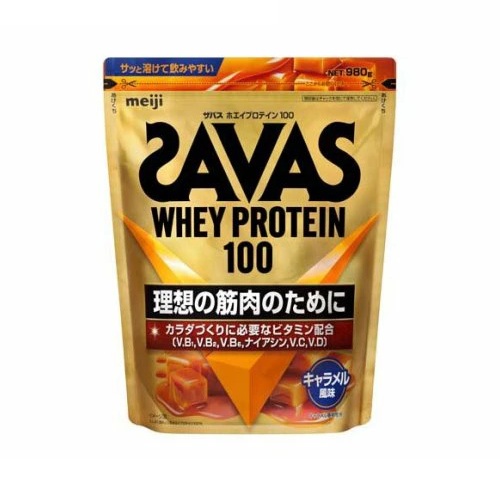 【１０個書き割り】 明治 ザバス ホエイプロテイン100 カルメ焼味わい(980g)×１０個書き割り【定め事品】※楽にする税率客体品