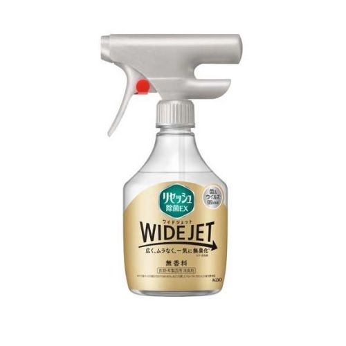 【１０個セット】花王 リセッシュ 消臭スプレー 除菌EX ワイドジェット 無香料 本体(410ml)×１０個セット 【正規品】