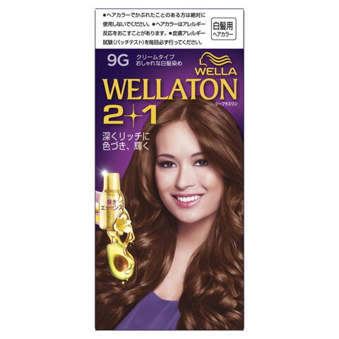 【10個セット】ウエラトーンツープラスワン( 2+1) クリームタイプ 9G 60g+60g+7.3mL ×10個セット 【正規品】|ブルームグリーン