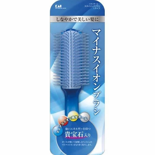 【２０個セット】 貝印 マイナスイオンボール スタイリングブラシ Lサイズ KQ3006(1コ入)×２０個セット【正規品】【k】【mor】【ご注文後発送までに2週間前後頂戴する場合がございます】