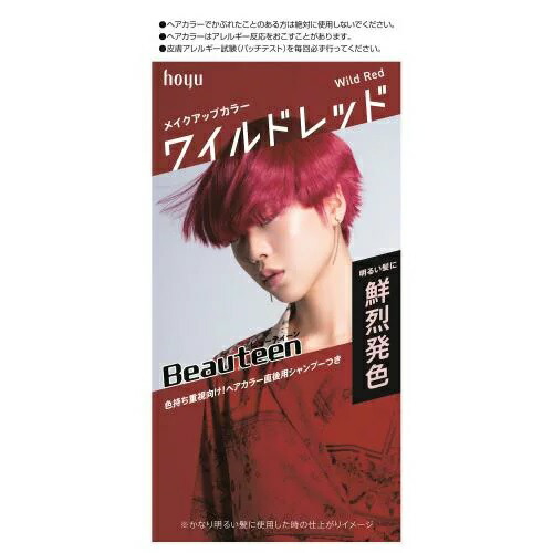 【１０個セット】ホーユー ビューティーン メイクアップカラー ワイルドレッド(1セット)×１０個セット 【正規品】