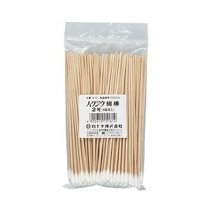 【250個セット】【1ケース分】ハクジウ綿棒 2号 100本入 ×250個セット 1ケース分【正規品】【s】【k】【mor】【ご注文後発送までに2週間前後頂戴する場合がございます】【t-6】|ブルームグリーン