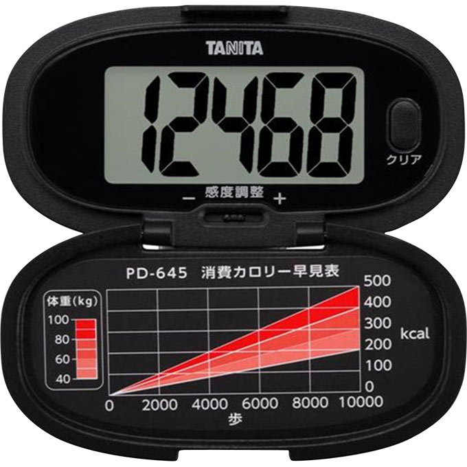 【２４個セット】【１ケース分】 タニタ 歩数計 PD-645BK ブラック×２４個セット １ケース分 【正規品】 【mor】【ご注文後発送までに2週間前後頂戴する場合がございます】