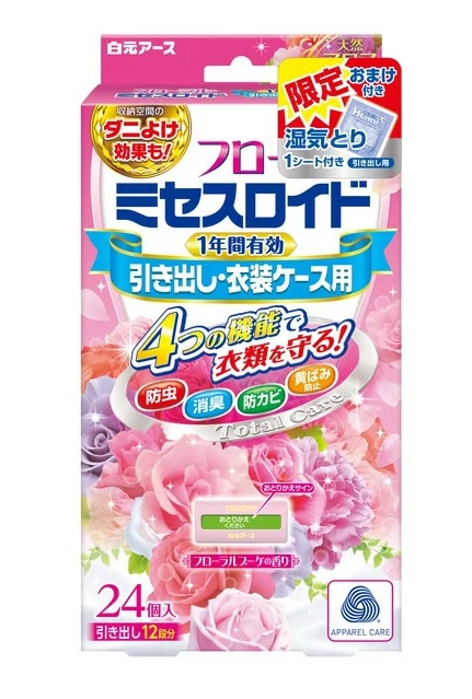 楽天市場 ミセスロイド 引き出し 衣装ケース用 フローラルブーケの香り 24個入 正規品 Mor ご注文後発送までに1週間前後頂戴する場合がございます ブルームグリーン