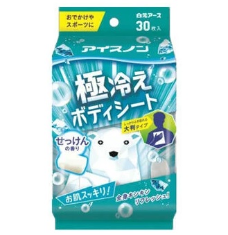 【30個セット】【1ケース分】 アイスノン 極冷えボディシート せっけんの香り 30枚入×30個セット 1ケース分 【正規品】【mor】【ご注文後発送までに1週間前後頂戴する場合がございます】