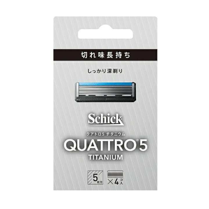 【10個セット】シック クアトロ5 チタニウム替刃 4個入×10個セット 【正規品】【k】【mor】【ご注文後発送までに2週間前後頂戴する場合がございます】|ブルームグリーン