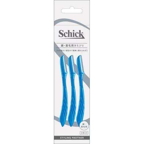 222円 【70%OFF!】 シック 顔 眉毛用カミソリ 男性用 3本入×3個セット