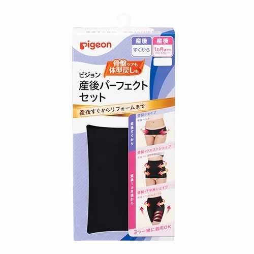 楽天市場 ピジョン 産後パーフェクトセット L ブラック 1セット 正規品 K ご注文後発送までに1週間前後頂戴する場合がございます ブルームグリーン
