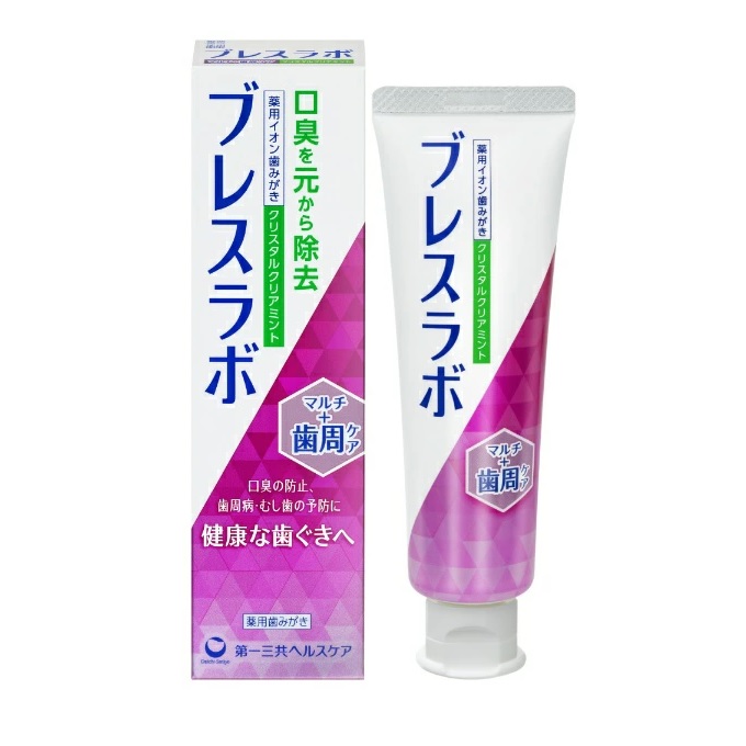 【５０個仕掛ける】【１入れもの分】 第一三共ヘルスケア ブレスラボ マルチ+歯周世話をする クリスタルクリアミント 90g×５０個仕掛ける １入れもの分 【置き目品】【dcs】