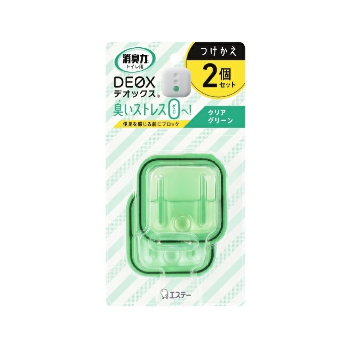 楽天市場 エステー 消臭力 Deox トイレ用 クリアグリーンの香り 付け替え 6ml 2個入 正規品 ブルームグリーン