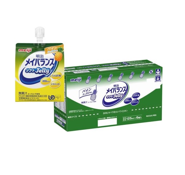 明治 メイバランス ソフトJelly パインヨーグルト味(125ml×6個パック)×5個セット ※軽減税率対象品
