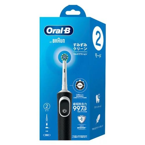 【6個セット】【1ケース分】 P&G オーラルB D100 すみずみクリーン マルチアクション 電動歯ブラシ 本体×6個セット 1ケース分【正規品】【mor】
