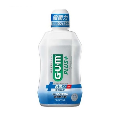 【20個セット】 サンスター ガムプラス デンタルリンス 低刺激ノンアルコールタイプ(450ml)×20個セット【正規品】|ブルームグリーン