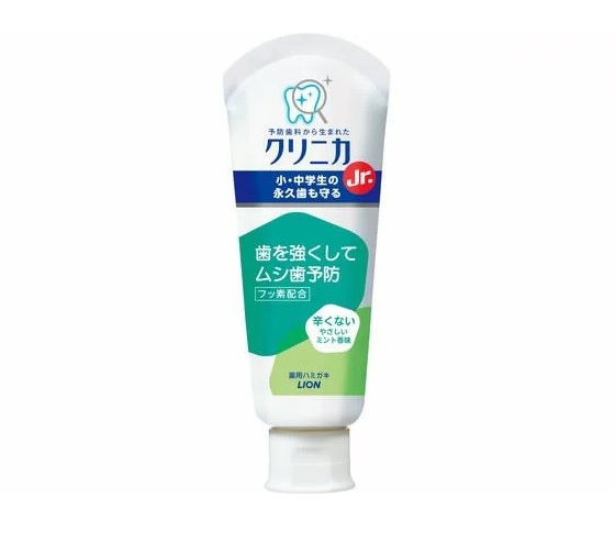 【６０個セット】【１ケース分】 ライオン クリニカJr. ハミガキ やさしいミント(60g)×６０個セット　１ケース分 【正規品】【dcs】