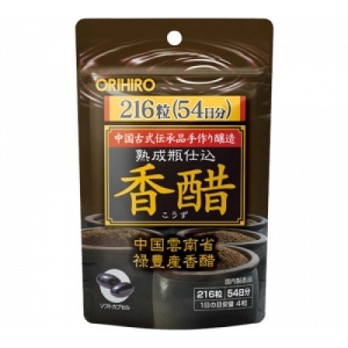 【２４個セット】【１ケース分】オリヒロ 香醋カプセル徳用 216粒 ×２４個セット　１ケース分【正規品】【ori】 ※軽減税率対象品【t-8】