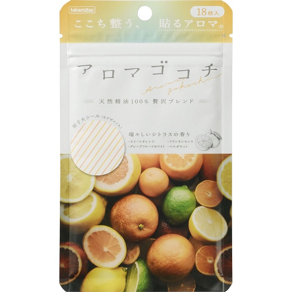 【１０個セット】タカミツ アロマゴコチ シトラス 瑞々しいシトラスの香り 18枚入×１０個セット 【正規品】【ori】