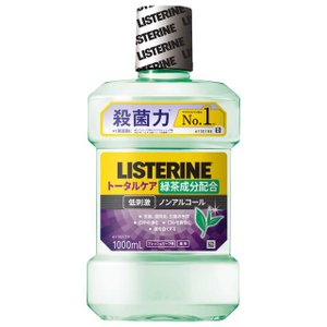 【１０個セット】 薬用リステリン トータルケア グリーンティー 低刺激 ノンアルコール 1000ml×１０個セット 【正規品】【mor】【ご注文後発送までに2週間前後頂戴する場合がございます】