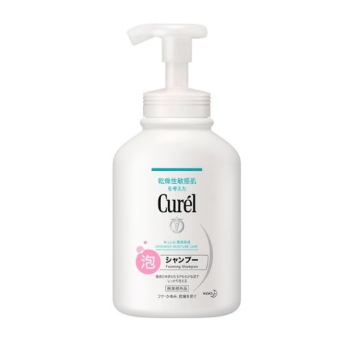 【10個セット】 花王 キュレル 泡シャンプー ポンプ(480ml)×10個セット 【正規品】|ブルームグリーン