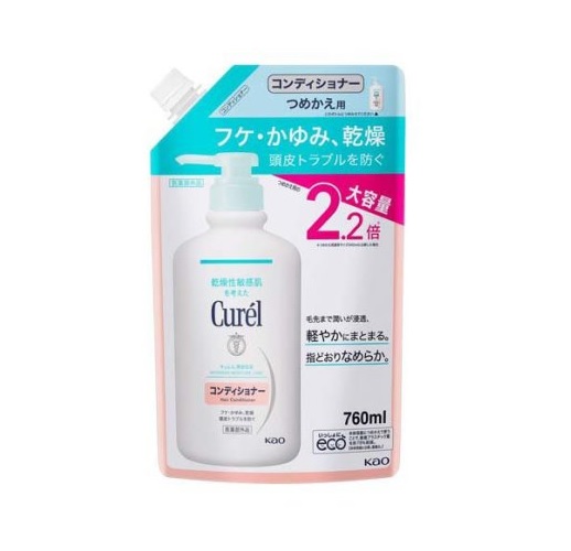 【１０個セット】 花王 キュレル コンディショナー つめかえ用大容量(760ml)×１０個セット 【正規品】