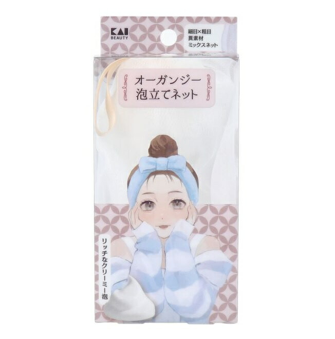 楽天市場】貝印 KQ3168 オーガンジー 泡立てネット : 姫路流通センター