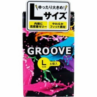 【２０個仕掛ける】 GROOVE(グルーヴ) L大いさ 6コ入り口・入口×２０個仕掛ける【置き目品】 避妊具-医薬品・コンタクト・介護