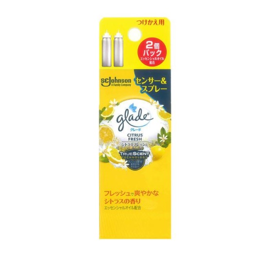 【２０個セット】 ジョンソン グレード 消臭センサー＆スプレー シトラスフレッシュの香り 付け替え用(18ml*2本入)&times;２０個セット　１ケース分 【正規品】【dcs】｜ブルームグリーン