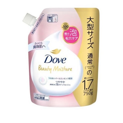 【２０個仕掛ける】 ユニリーバ ダヴ 上半身石ケン ビューティーモイスチャー 光沢のある 泡ボディウォッシュ 詰替(750g)×２０個仕掛ける 【置き目品】【ori】