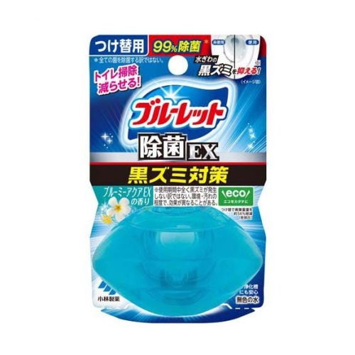 【２０個セット】 小林製薬 液体ブルーレット おくだけ除菌EX 黒ズミ対策 つけ替用 ブルーミーアクアEXの香り(67ml)×２０個セット 【正規品】