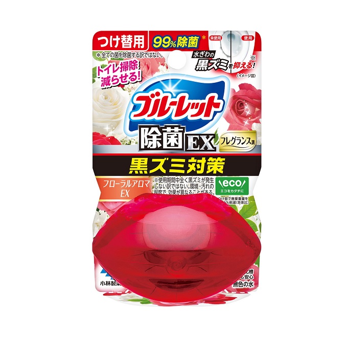 【４８個セット】【１ケース分】 小林製薬 液体ブルーレット おくだけ除菌EX フレグランス 付け替え フローラルアロマEX(67ml)&times;４８個セット　１ケース分　【正規品】｜ブルームグリーン