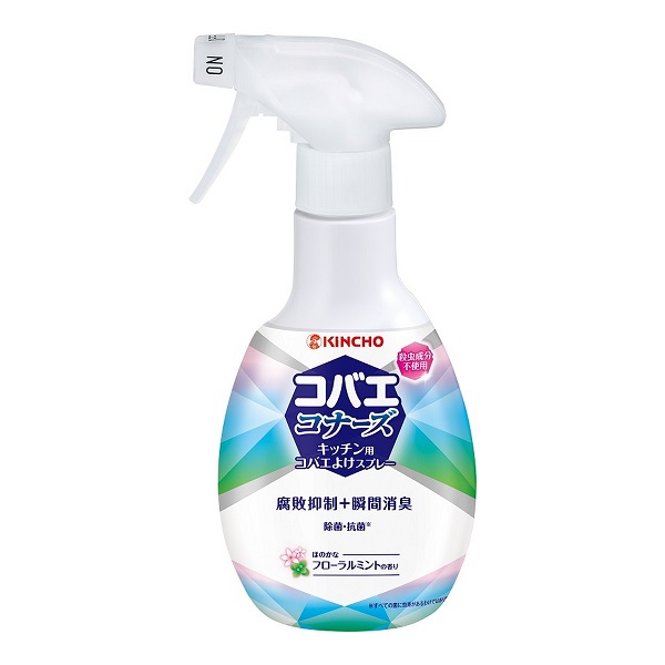 【２４個セット】【１ケース分】 大日本除虫菊 金鳥 コバエコナーズ キッチン用スプレー フローラルミントの香り(250ml)×２４個セット　１ケース分　【正規品】
