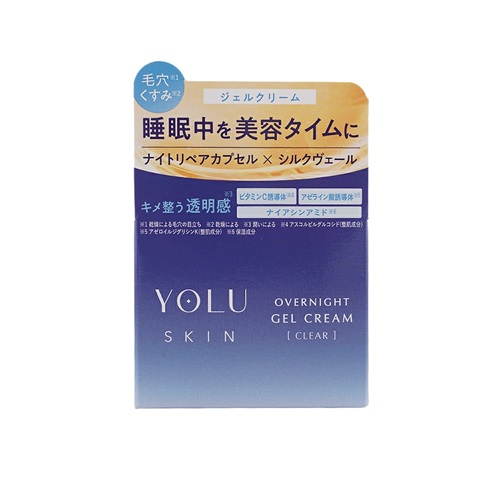 【５個仕掛ける】 I-ne YOLU 人はだ オーバーナイトクリーム 読みやすい(45g)×５個仕掛ける【置き目品】