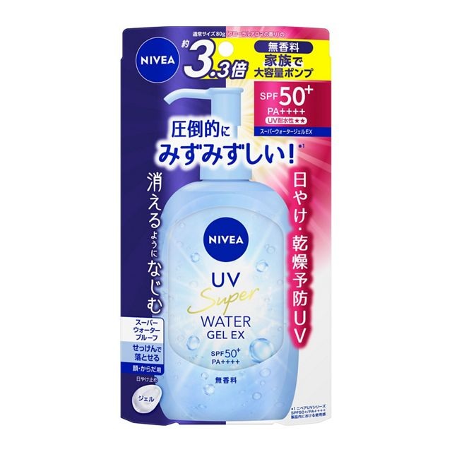 【２０個セット】 花王 ニベアUV ウォータージェルEX ポンプ(270g)×２０個セット【正規品】