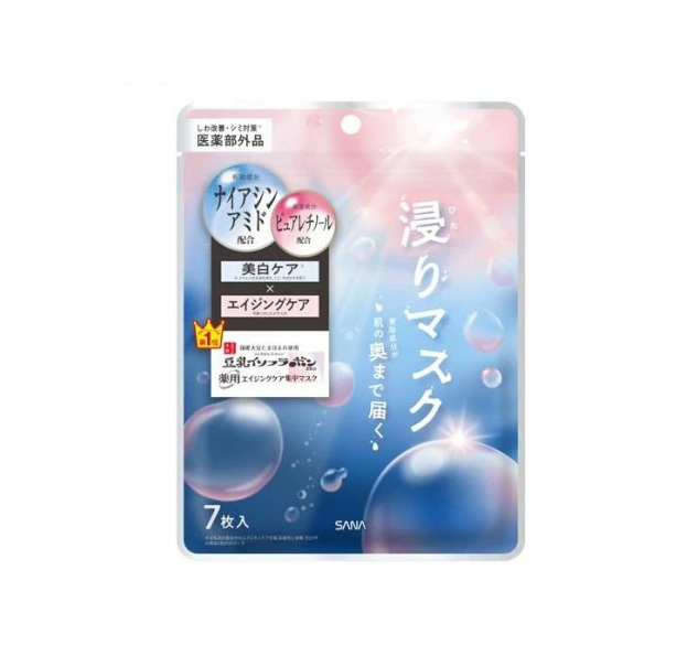 【３６個書き割り】【１容れもの分】 常盤薬品 サナ 流ちょう本舗 薬用リンクルエッセンスマスク 白いこと(7枚入)×３６個書き割り １容れもの分【定まり品】