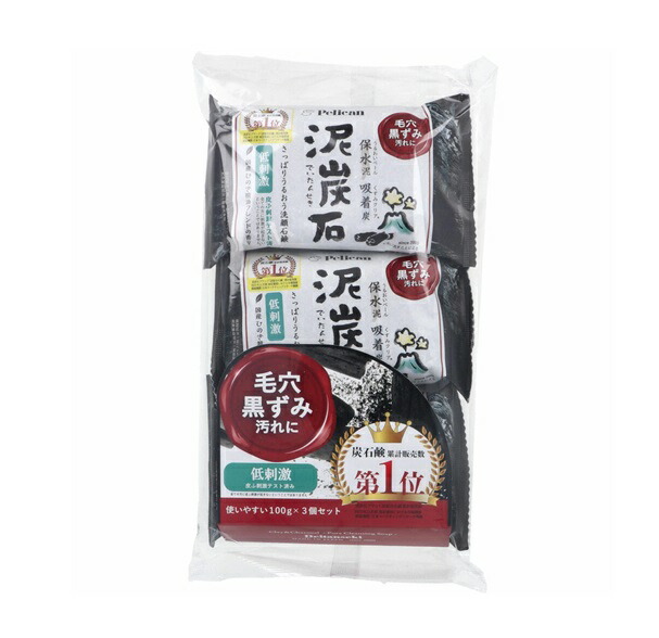 【３６個書き割り】【１容れもの分】   伽藍鳥石けん 泥炭石(100g×3個入)×３６個書き割り １容れもの分 【定まり品】【ori】