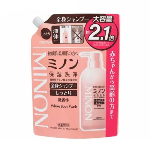 【２０個セット】 第一三共ヘルスケア ミノン 全身シャンプー しっとりタイプ つめかえ(800ml)×２０個セット【正規品】