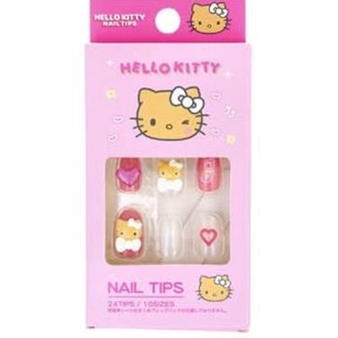 【１０個書き割り】 日焼け サンリオキャラクターハローキティ ネイルチップ  コギャル24枚入×１０個書き割り【定め事品】